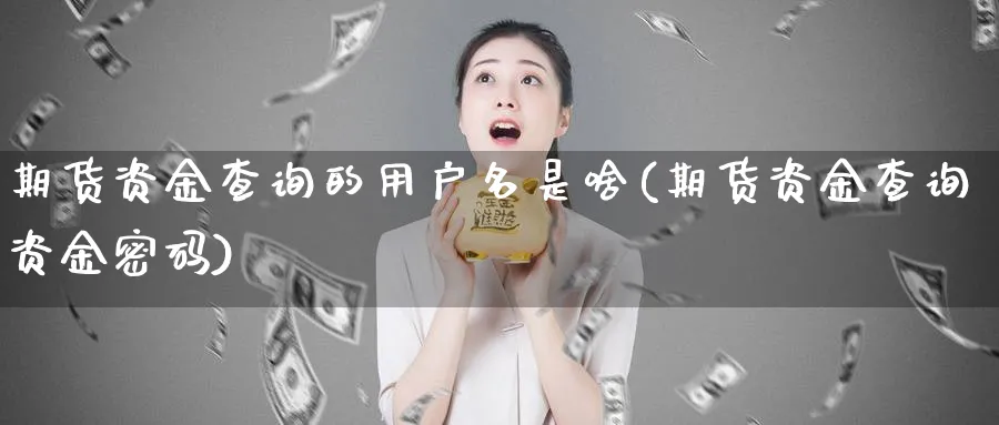 期货资金查询的用户名是啥(期货资金查询资金密码)_https://www.vyews.com_内盘期货_第1张