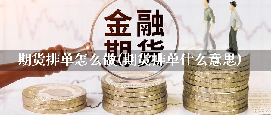 期货排单怎么做(期货排单什么意思)_https://www.vyews.com_技术指标_第1张