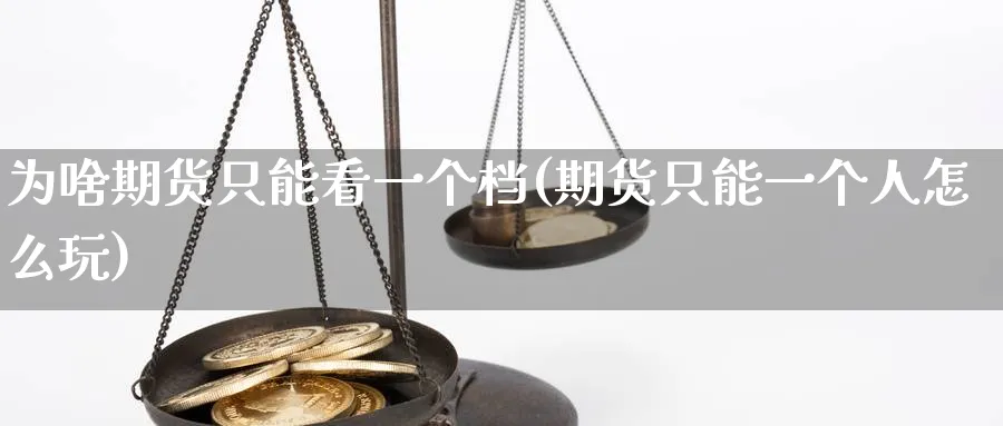 为啥期货只能看一个档(期货只能一个人怎么玩)_https://www.vyews.com_内盘期货_第1张