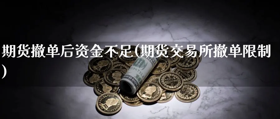 期货撤单后资金不足(期货交易所撤单限制)_https://www.vyews.com_期货行情_第1张