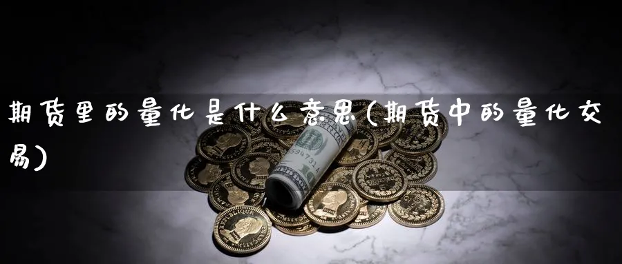 期货里的量化是什么意思(期货中的量化交易)_https://www.vyews.com_原油直播间_第1张