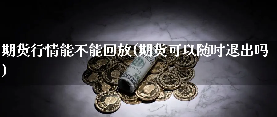 期货行情能不能回放(期货可以随时退出吗)_https://www.vyews.com_黄金期货_第1张