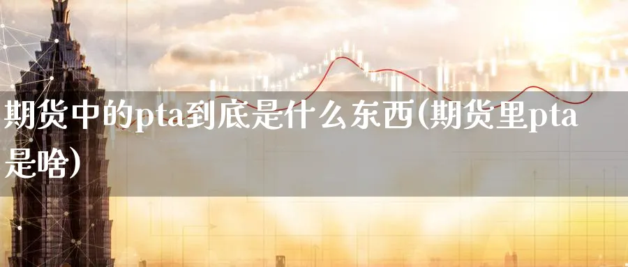 期货中的pta到底是什么东西(期货里pta是啥)_https://www.vyews.com_期货品种_第1张