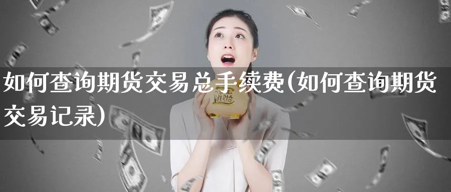 如何查询期货交易总手续费(如何查询期货交易记录)_https://www.vyews.com_行情分析_第1张