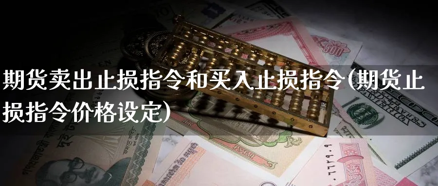 期货卖出止损指令和买入止损指令(期货止损指令价格设定)_https://www.vyews.com_期货直播间_第1张