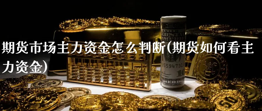 期货市场主力资金怎么判断(期货如何看主力资金)_https://www.vyews.com_黄金期货_第1张