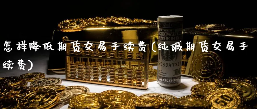 怎样降低期货交易手续费(纯碱期货交易手续费)_https://www.vyews.com_行情分析_第1张