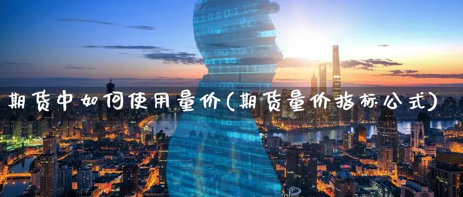 期货中如何使用量价(期货量价指标公式)_https://www.vyews.com_技术指标_第1张