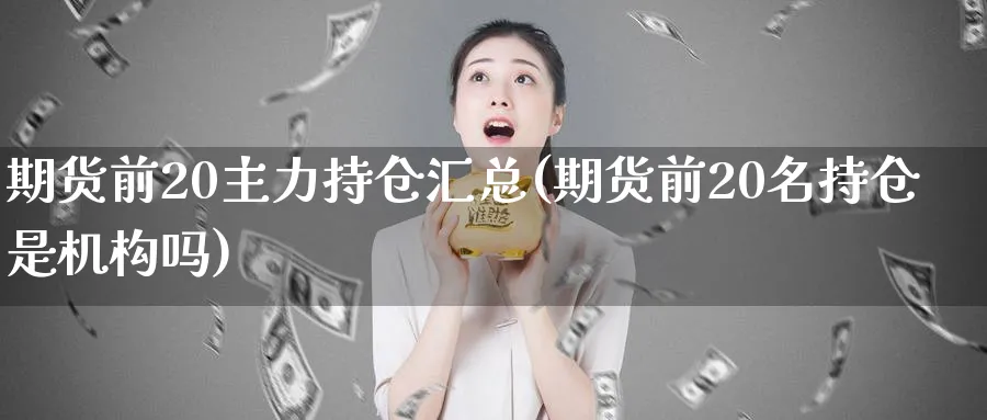 期货前20主力持仓汇总(期货前20名持仓是机构吗)_https://www.vyews.com_技术指标_第1张