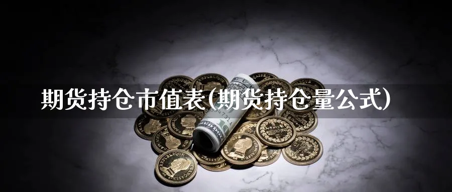 期货持仓市值表(期货持仓量公式)_https://www.vyews.com_黄金期货_第1张